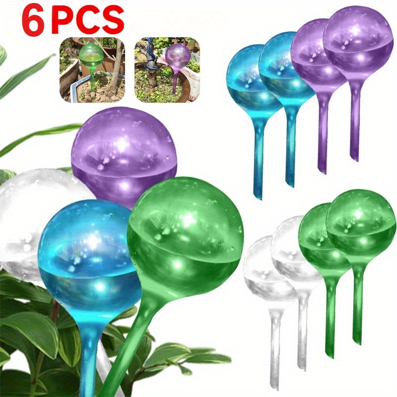 Smart Garden Sprinkler System - ลูกบอลรดน้ำต้นไม้ในร่ม 6 ชิ้น ระบบให้น้ำอัตโนมัติสำหรับดอกไม้และพืชในสวน