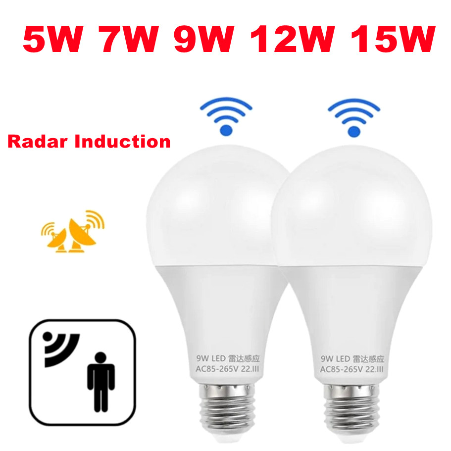 Smart Garden Led Lights - E27 LED Radar Motion Sensor หลอดไฟ