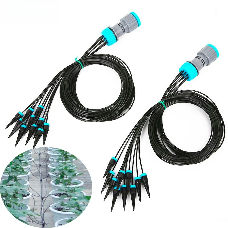 Smart Garden Sprinkler System - ชุดระบบน้ำหยด 10 ชิ้น ระบบให้น้ำต้นไม้แบบปรับได้ ระบบประหยัดน้ำสำหรับสวน โรงเรือน