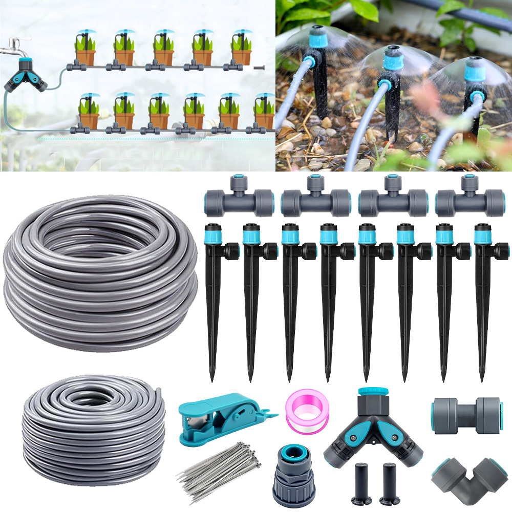 Smart Garden Sprinkler System - ระบบน้ำหยดสำหรับสวนแบบฟองอากาศ 3/8 นิ้ว พร้อมสาย PE ขนาด