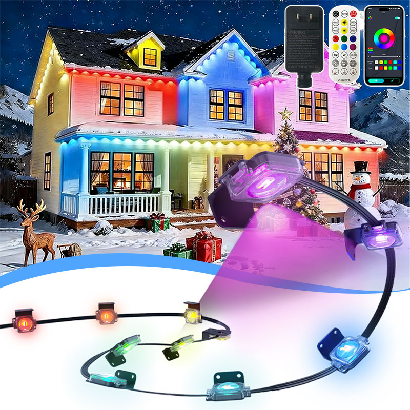 Smart Garden Led Lights - ไฟ LED แบบสายสำหรับติดตั้งภายนอกอาคาร RGBCW ทนทาน กันน้ำระดับ