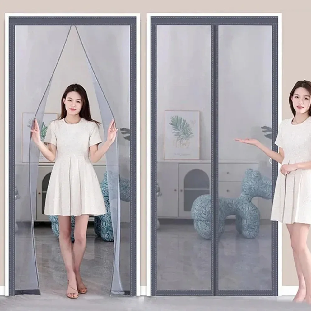 Smart Garden Gate - ม่านหน้าต่างประตูมุ้งลวดกันยุงแม่เหล็กขนาด80/90/100ซม., ม่านปิดอัตโนมัติม่านสิ่งทอสำหรับสวนในบ้าน