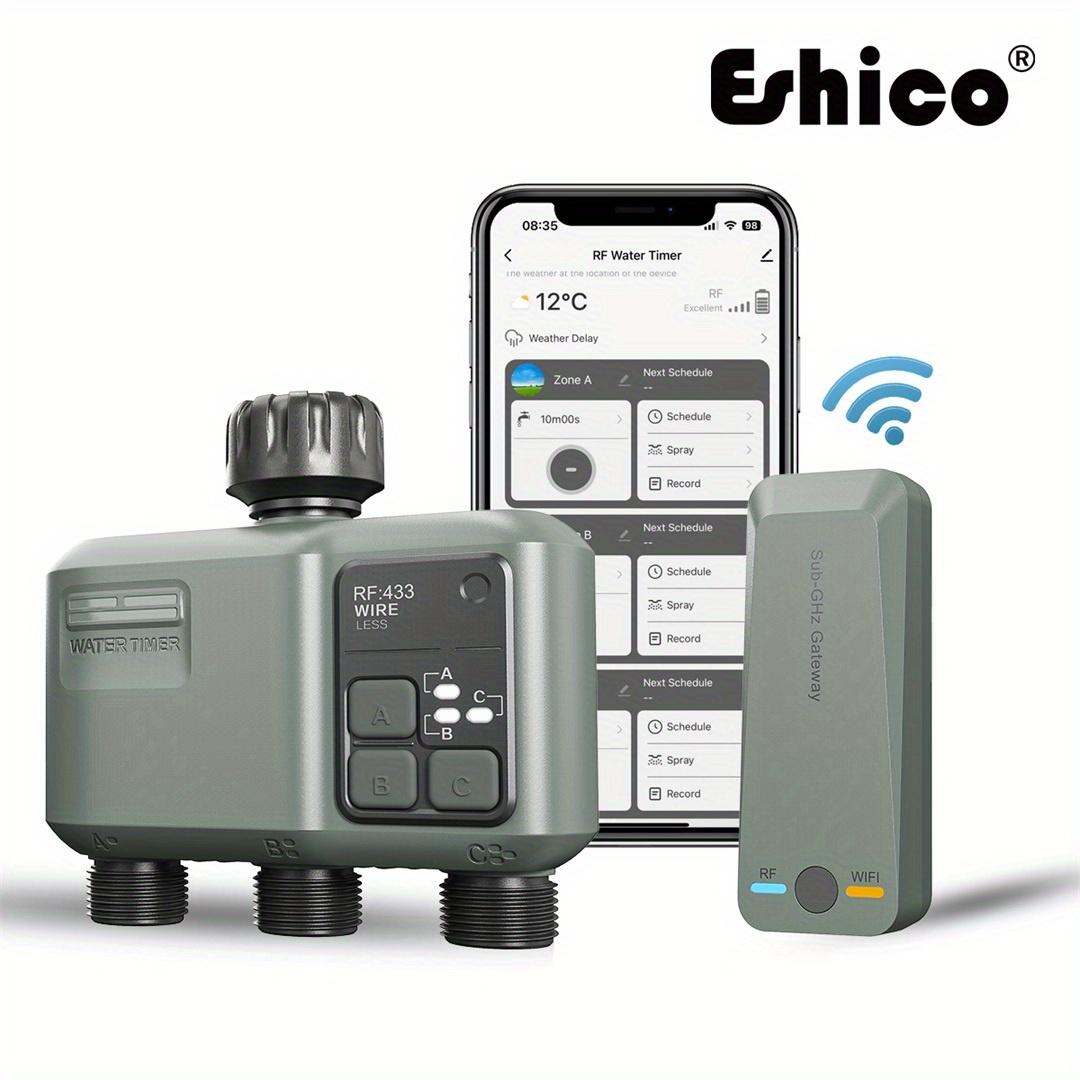 Smart Garden Zone - Eshico Smart Sprinkler Timer: ระบบไร้สาย RF433