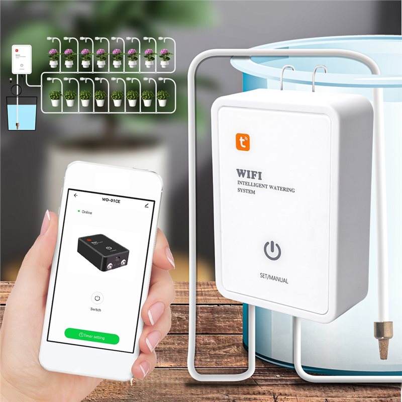 ชุดระบบรดน้ำหยดอัตโนมัติ Tuya  - Smart Garden Irrigation บทวิจารณ์และราคา