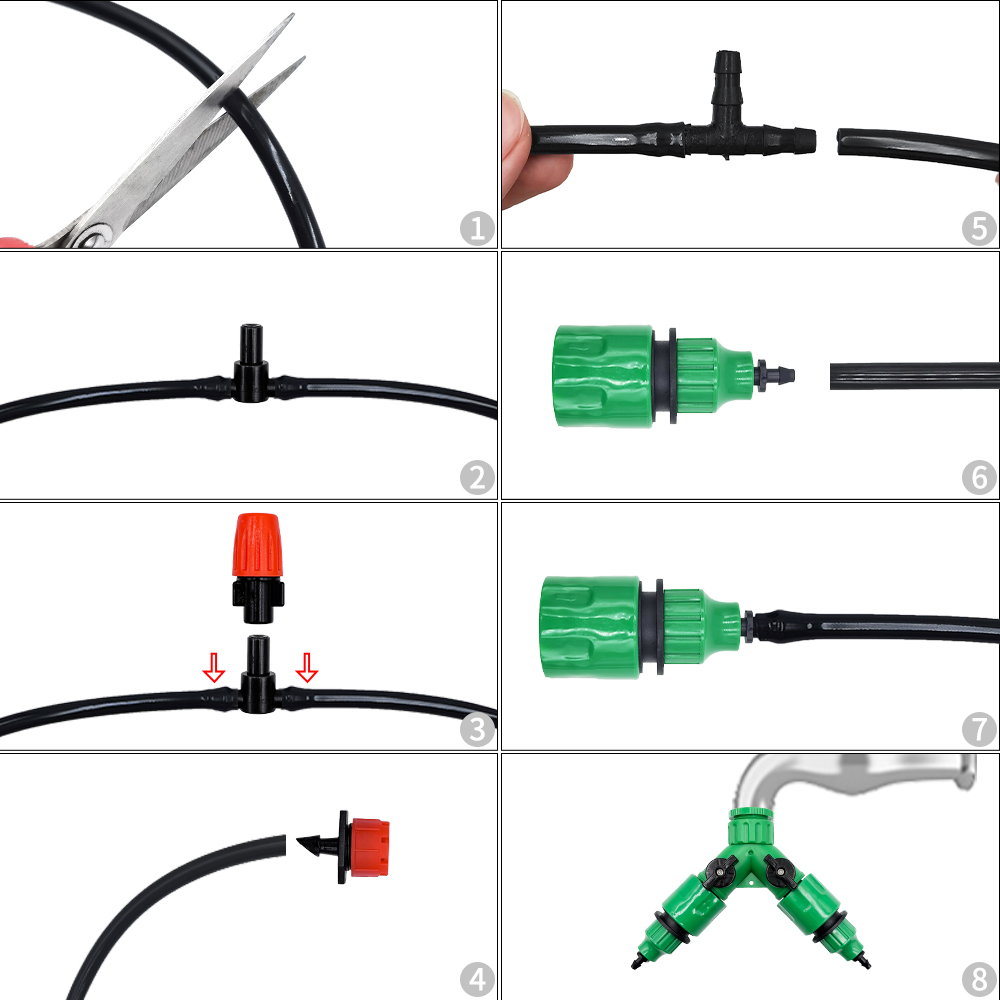 ระบบชลประทาน อุปกรณ์ทำสวน ชุดร - Smart Garden Sprinkler System บทวิจารณ์และราคา