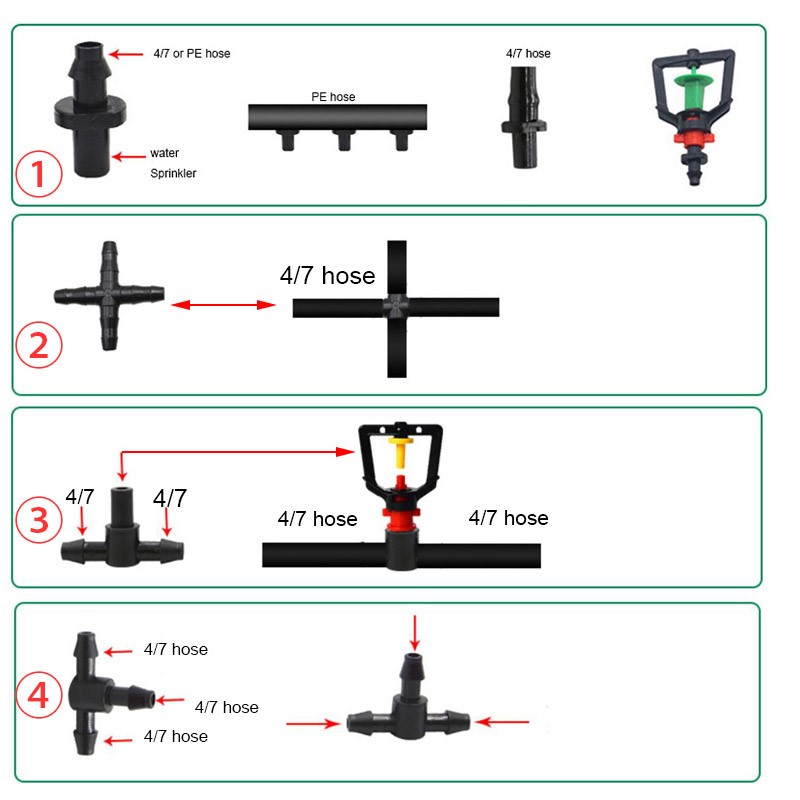 ข้อต่อระบบน้ำหยดสำหรับสวน 50 ช - Smart Garden Sprinkler System บทวิจารณ์และราคา