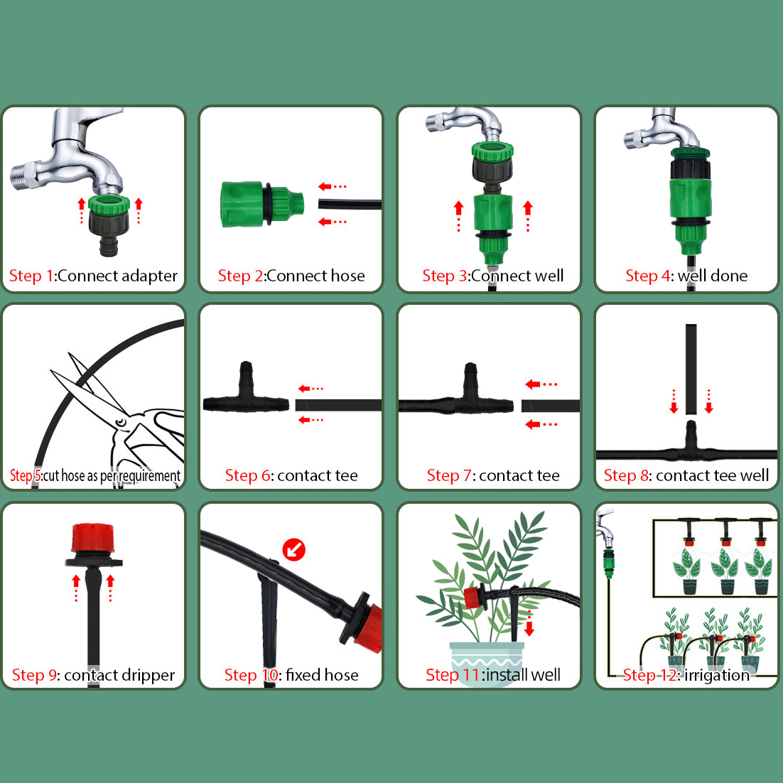 ระบบรดน้ำแบบหยดอัตโนมัติสำหรับ - Smart Garden Sprinkler System บทวิจารณ์และราคา