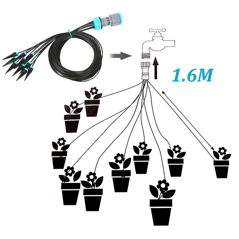 ชุดระบบน้ำหยด 10 ชิ้น ระบบให้น - Smart Garden Sprinkler System บทวิจารณ์และราคา