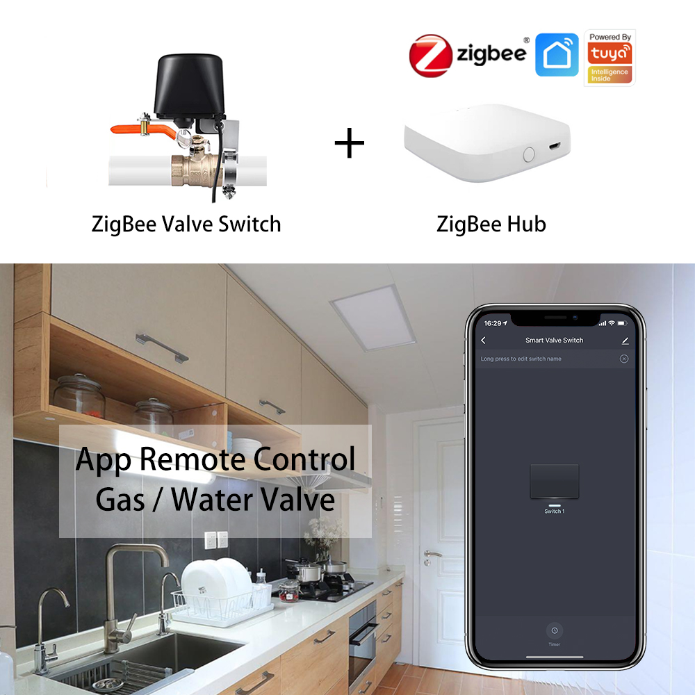 ZigBee น้ํา/วาล์วแก๊สรีโมทคอนโ - Smart Garden Gate บทวิจารณ์และราคา