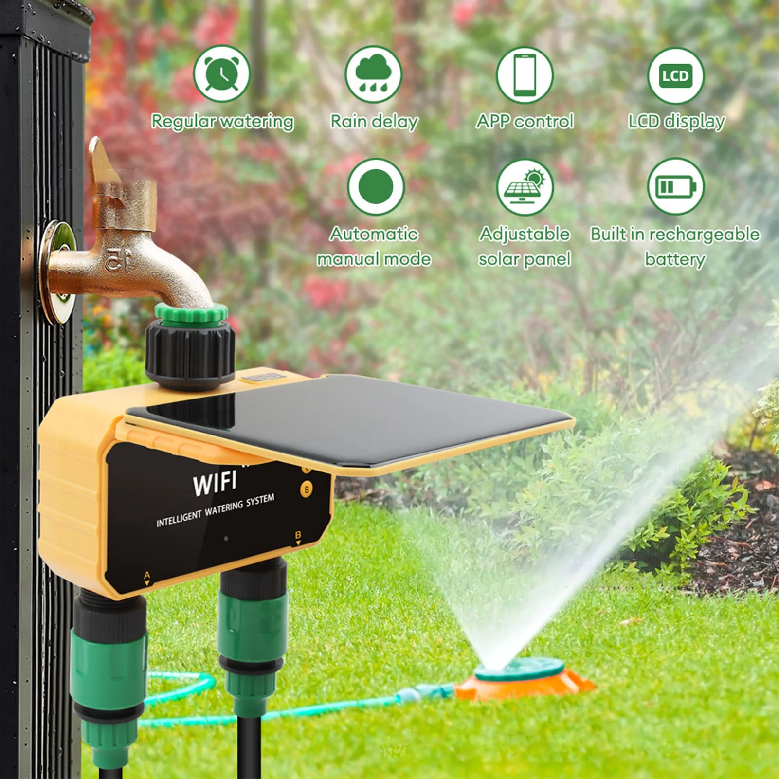 ตัวตั้งเวลาควบคุมการรดน้ำอัจฉร - Smart Garden Irrigation บทวิจารณ์และราคา