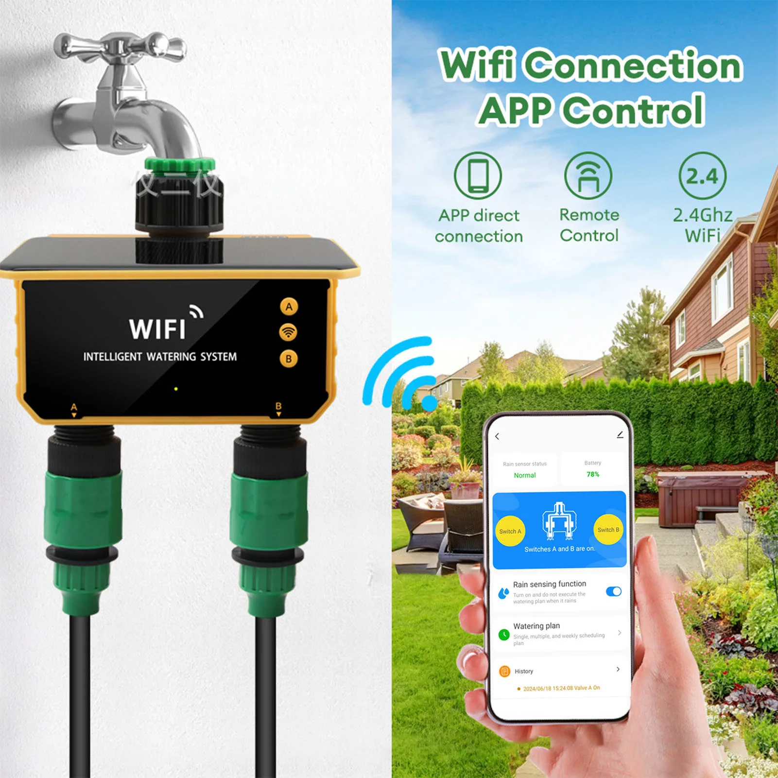 ตัวตั้งเวลาควบคุมการรดน้ำอัจฉร - Smart Garden Irrigation บทวิจารณ์และราคา