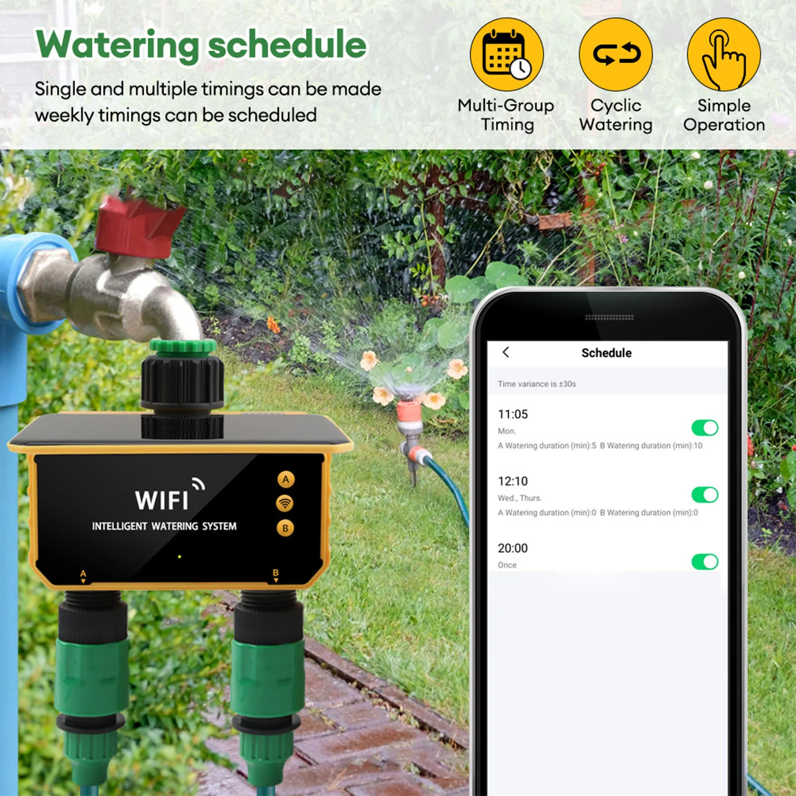 ตัวตั้งเวลาควบคุมการรดน้ำอัจฉร - Smart Garden Irrigation บทวิจารณ์และราคา