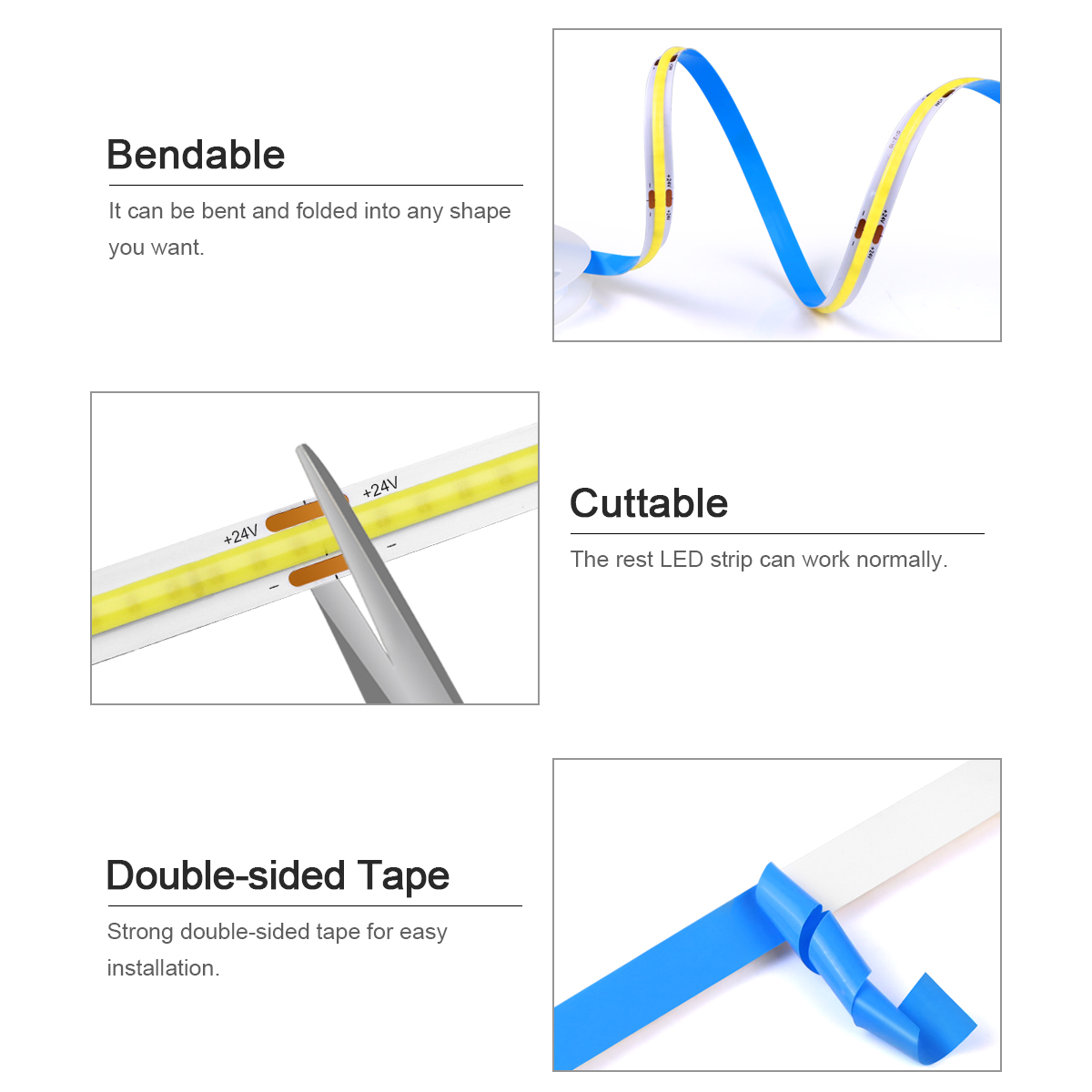 3M 5M 10M 24V COB LED Strip Li - Smart Garden Led Lights บทวิจารณ์และราคา