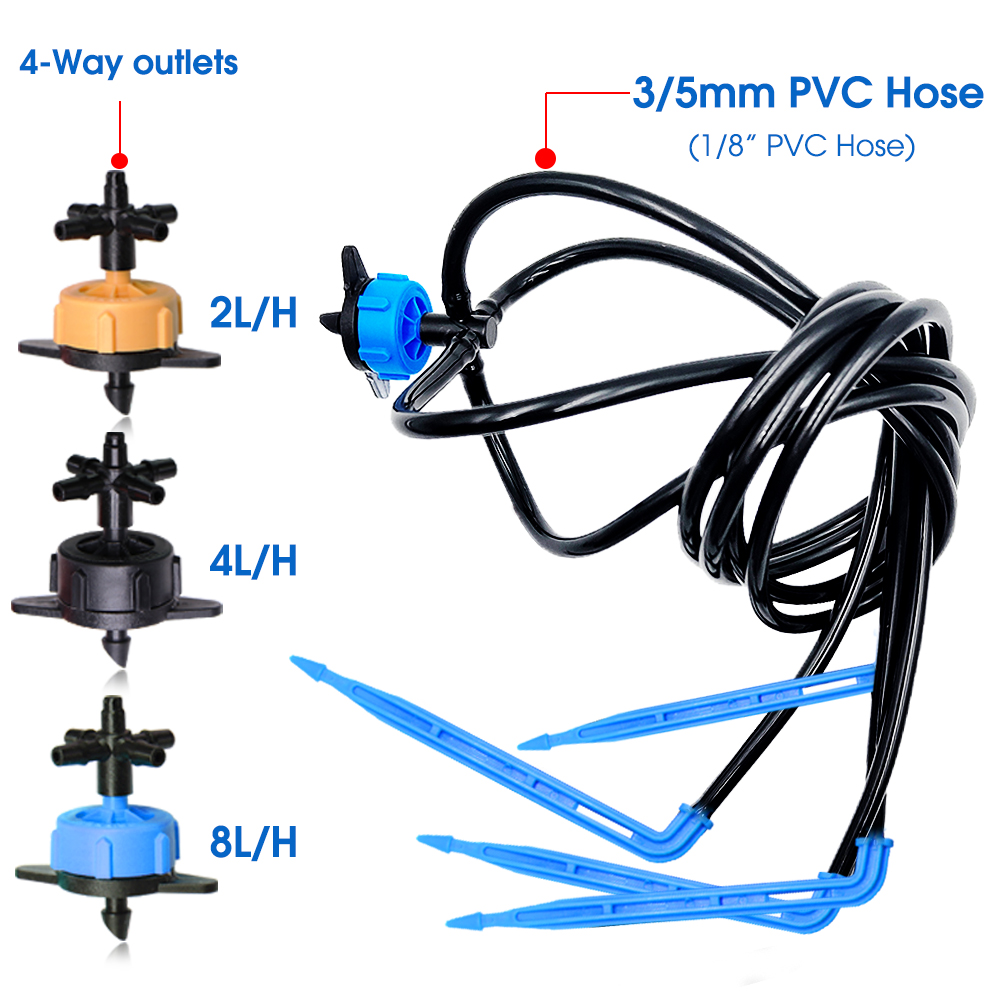 10 ชุด 2/4/8L/H Bend Arrow หยด - Smart Garden Sprinkler System บทวิจารณ์และราคา