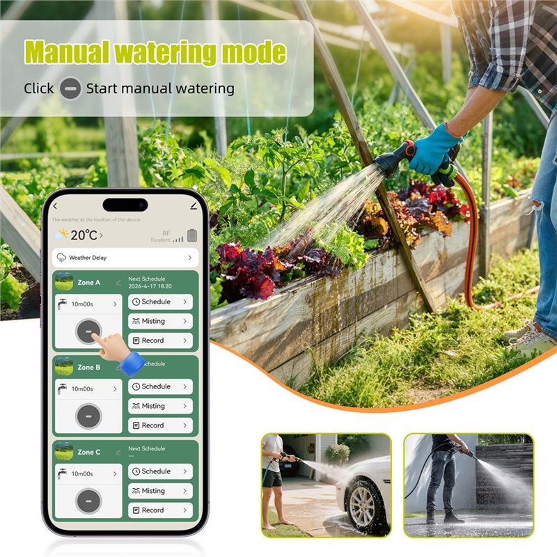 ABMH-Wifi สมาร์ทวอเตอร์ไทม์เมอ - Smart Garden Zone บทวิจารณ์และราคา
